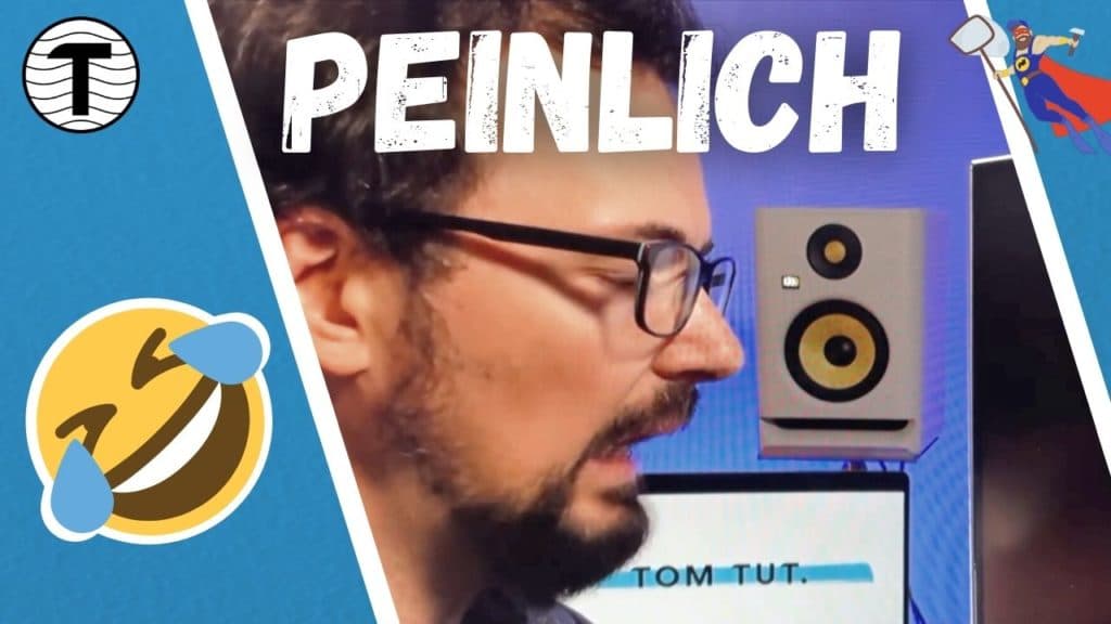 Peinlich Rülps Panne beim Dreh