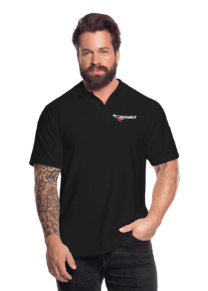 Poolheld Poloshirt in schwarz